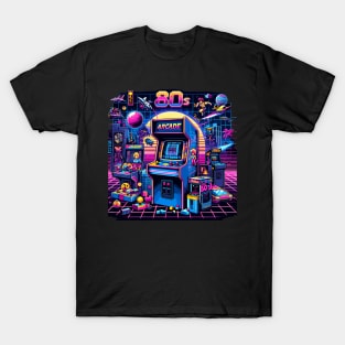 Arcade Flashback: 80s Gaming Nostalgia T-Shirt